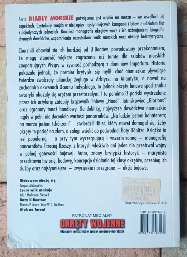 Edwyn Gray • Pancerniki Hitlera - okładka