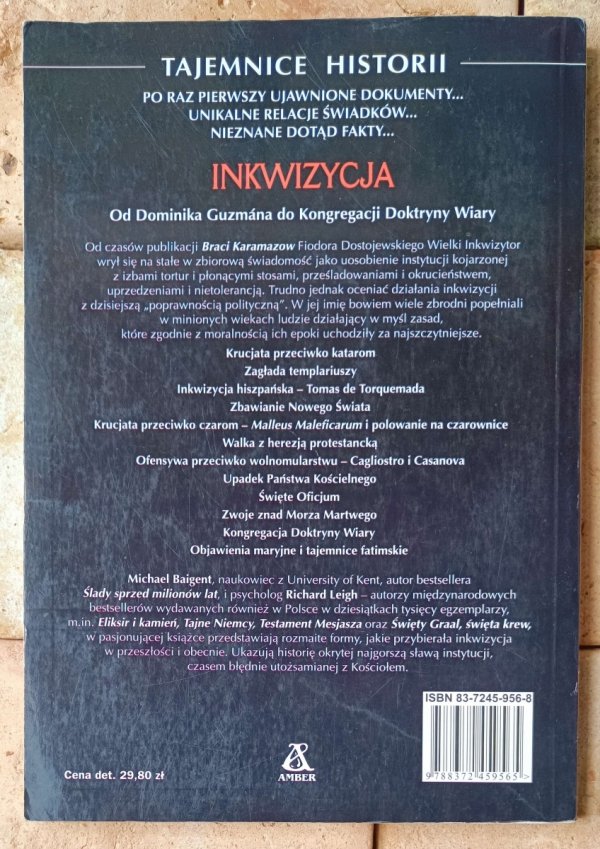 Leigh Robert, Michael Baigent  Inkwizycja - okładka