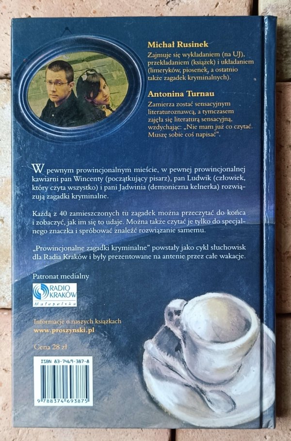 Michał Rusinek  Prowincjonalne zagadki kryminalne - okładka