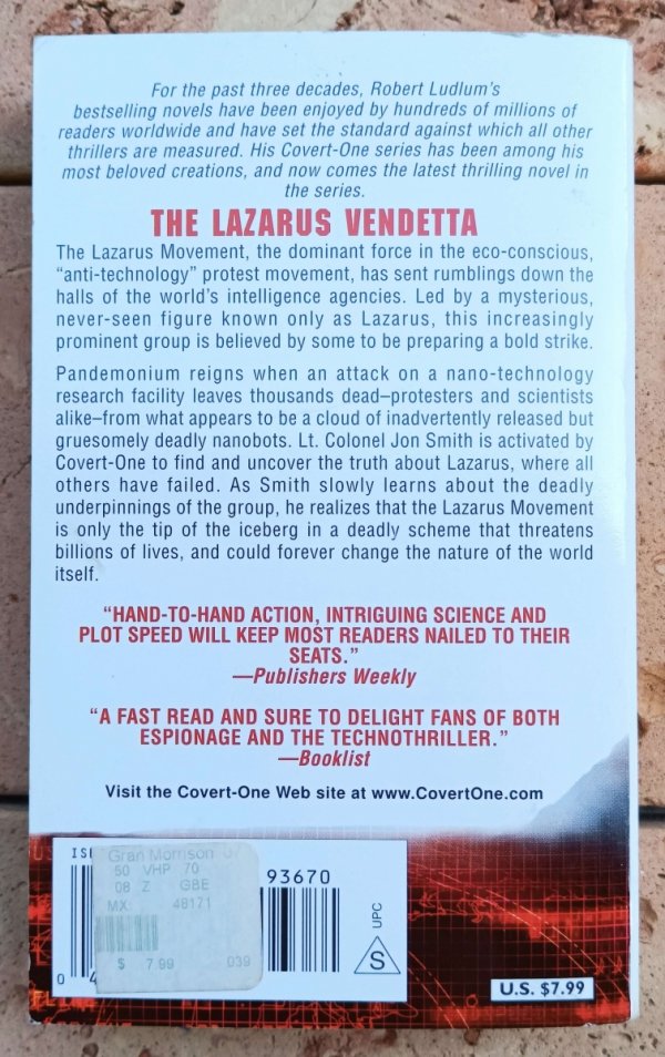 Patrick Larkin, Robert Ludlum  The Lazarus Vendetta - okładka