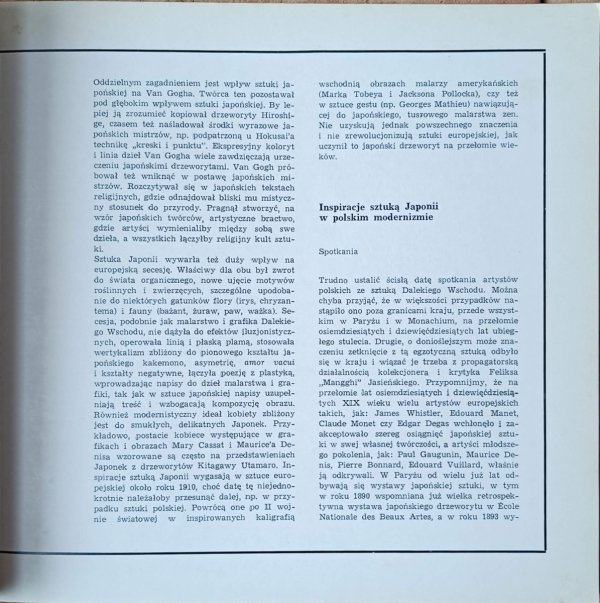 katalog wystawy • Inspiracje sztuką Japonii w malarstwie i grafice polskich modernistów [Japonia] - fragment tekstu