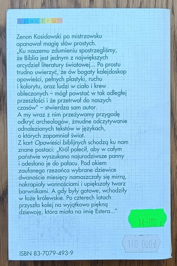 Zenon Kosidowski • Opowieści biblijne