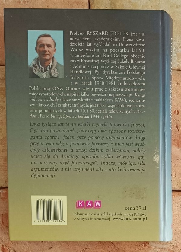 Ryszard Frelek Najkrótsza historia dyplomacji - okładka
