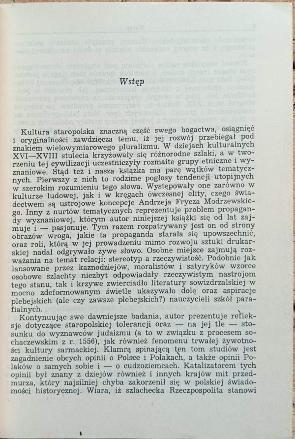 Janusz Tazbir - Szlaki kultury polskiej  - wstęp