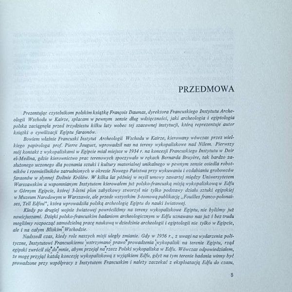 Francois Daumas • Od Narmera do Kleopatry. Cywilizacja Starożytnego Egiptu - przedmowa