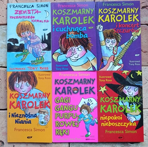 Francesca Simon - Koszmarny Karolek 6 tomow - okładka