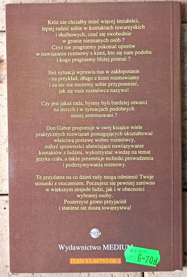 Don Gabor • Jak zacząć rozmowę i zdobyć przyjaciół - okładka