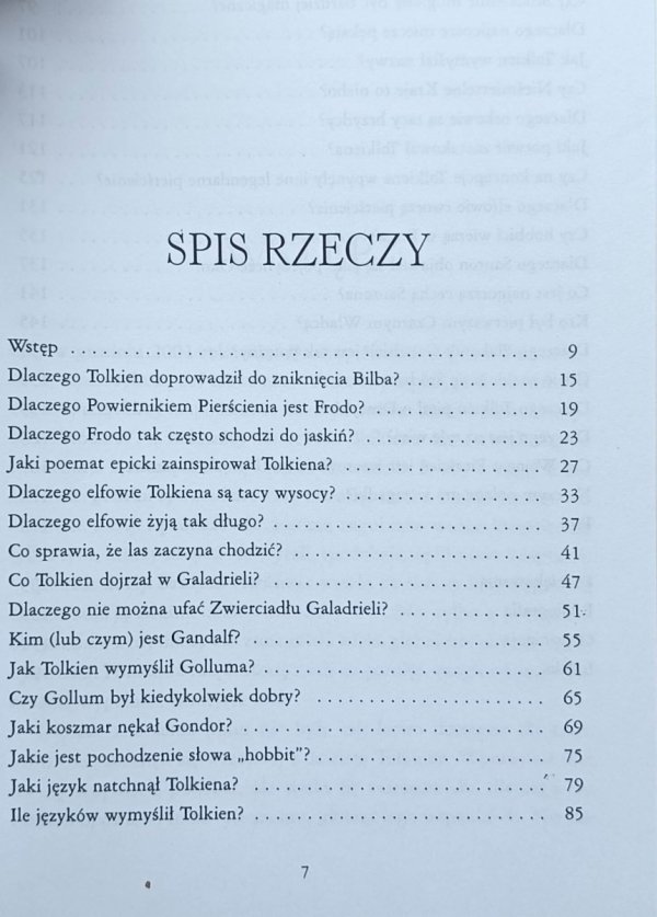 David Colbert  Magiczny świat Władcy Pierścieni. Mity, legendy i fakty leżące u źródeł arcydzieła - spis treści