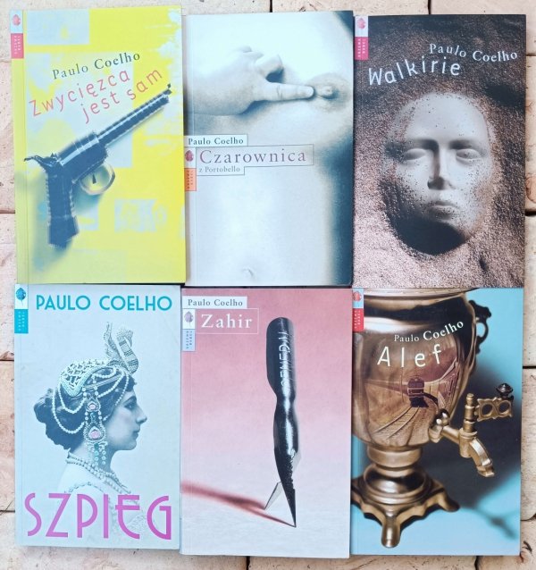 Paulo Coelho  Zahir - Szpieg - Alef - Walkirie - Czarownica z Portobello - Zwycięzca jest sam [komplet] - okładka