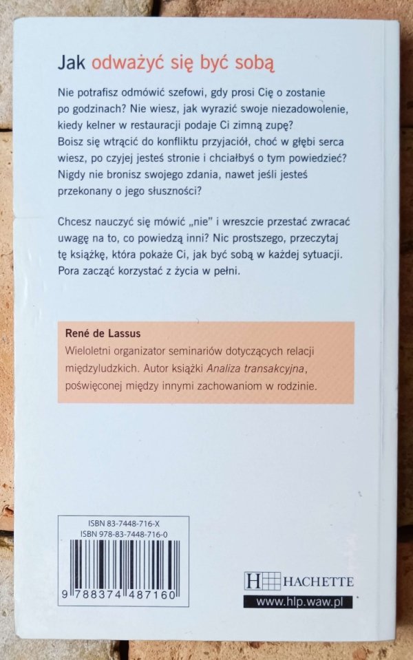 Rene de Lassus  Jak odważyć się być sobą - okładka