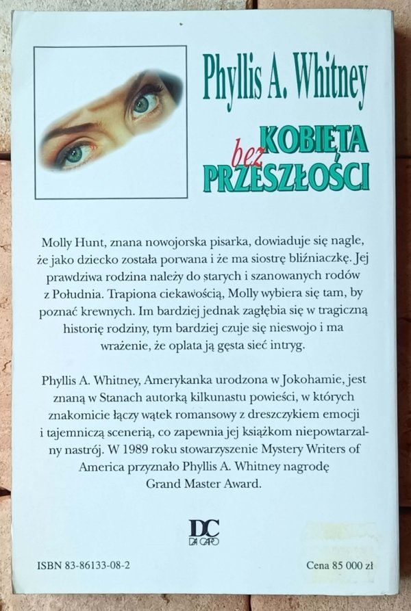 Phyllis Whitney Kobieta bez przeszłości - okładka