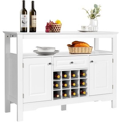 Komoda kuchenna z blatem konsolowym 117 x 40,5 x 82,5 cm COSTWAY