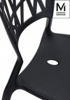 MODESTO krzesło VIND czarne - polipropylen