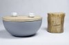 Stolik DOUGLAS MARCO POLO  - imitacja betonu i drewna dębowego
