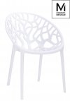 MODESTO krzesło KORAL białe - polipropylen