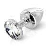 Plug analny - Diogol Anni Round Silver Plated 25 mm