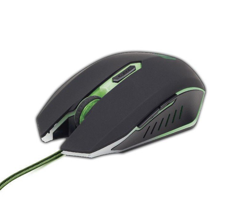 Mysz gamingowa Gembird MUSG-001-G (zielone podświetlenie)