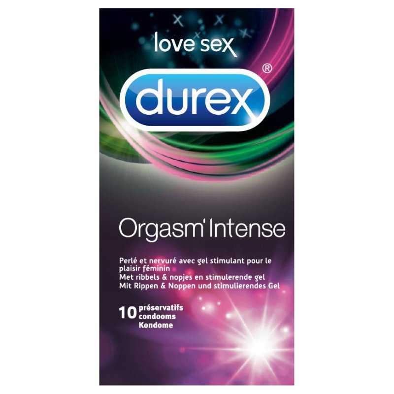 Prezerwatywy stymulujące - Durex Orgasm Intense Condoms 10 szt