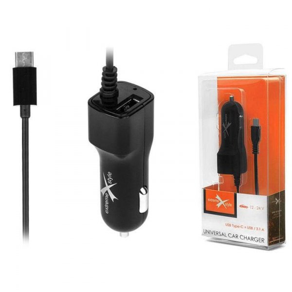 Ładowarka Usb Samochodowa Extreme Usb Typ-C + Gn 3.1A Cc31Cu