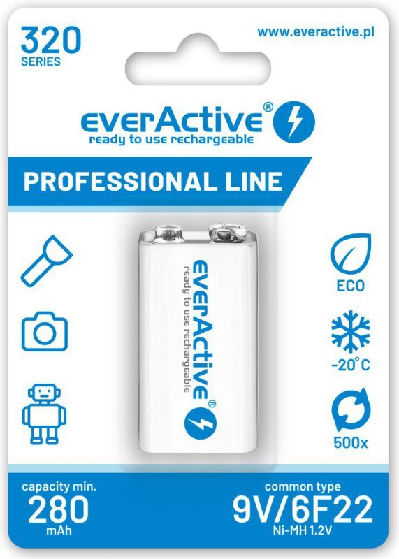 6F22 Akumulator Everactive 320 9V Professional Line