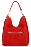 Kožené kabelka shopper bag Vittoria Gotti červená VG42