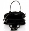 Kožené kabelka kufřík Vera Pelle černá 852