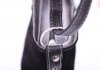 Kožené kabelka listonoška Genuine Leather černá 444
