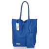 Kožené kabelka shopper bag Vittoria Gotti kobaltová V775