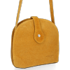 Kožené kabelka listonoška Vittoria Gotti hořčicová V530073CAM