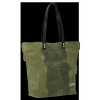 Kožené kabelka shopper bag Vittoria Gotti zelená V2380