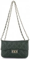 Kožené kabelka listonoška Genuine Leather lahvově zelená KST6