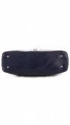 Kožené kabelka klasická Genuine Leather tmavě modrá J6088