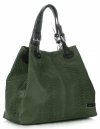 Kožené kabelka shopper bag Vittoria Gotti lahvově zelená V2L