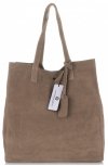 Kožené kabelka shopper bag Vittoria Gotti zemitá V205454