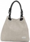 Kožené kabelka shopper bag Vittoria Gotti béžová V90047CH