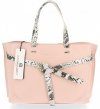 Kožené kabelka shopper bag Vittoria Gotti pudrová růžová V5635