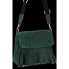 Kožené kabelka listonoška Vittoria Gotti lahvově zelená DB52