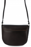Kožené kabelka listonoška Vittoria Gotti čokoládová B21