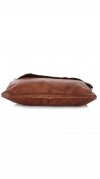 Kožené kabelka listonoška Genuine Leather hnědá L5127