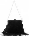 Kožené kabelka listonoška Vittoria Gotti černá V5511C