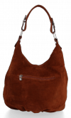 Kožené kabelka univerzální Genuine Leather hnědá 8309