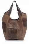 Kožené kabelka shopper bag Vera Pelle zemitá 9551