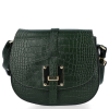 Kožené kabelka univerzální Vittoria Gotti lahvově zelená V2381