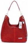 Kožené kabelka shopper bag Vittoria Gotti červená V80051