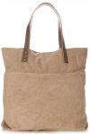 Kožené kabelka shopper bag Vittoria Gotti zemitá V8267