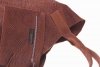 Shopperbag kožená kabelka vzory 3D hnědá