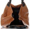 Kožené kabelka shopper bag Genuine Leather zrzavá 898G