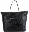 Kožené kabelka shopper bag Vittoria Gotti černá V691622