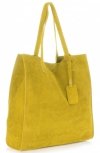 Kožené kabelka shopper bag Vittoria Gotti žlutá V205454