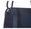 Kožené kabelka listonoška Vittoria Gotti tmavě modrá V8607